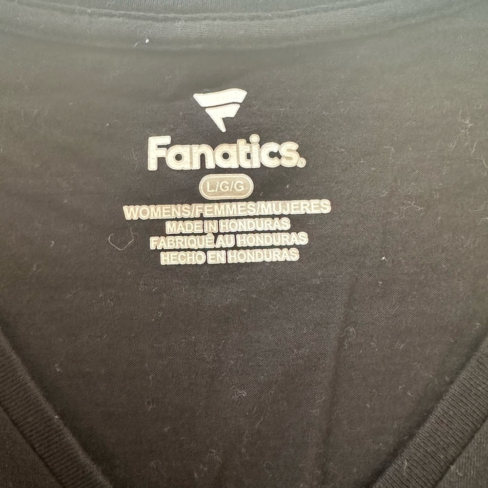 Fanatics Black & Gold Los Angeles Dodgers 2020 World Series Champion V-Neck Tee - Picture 5 of 6